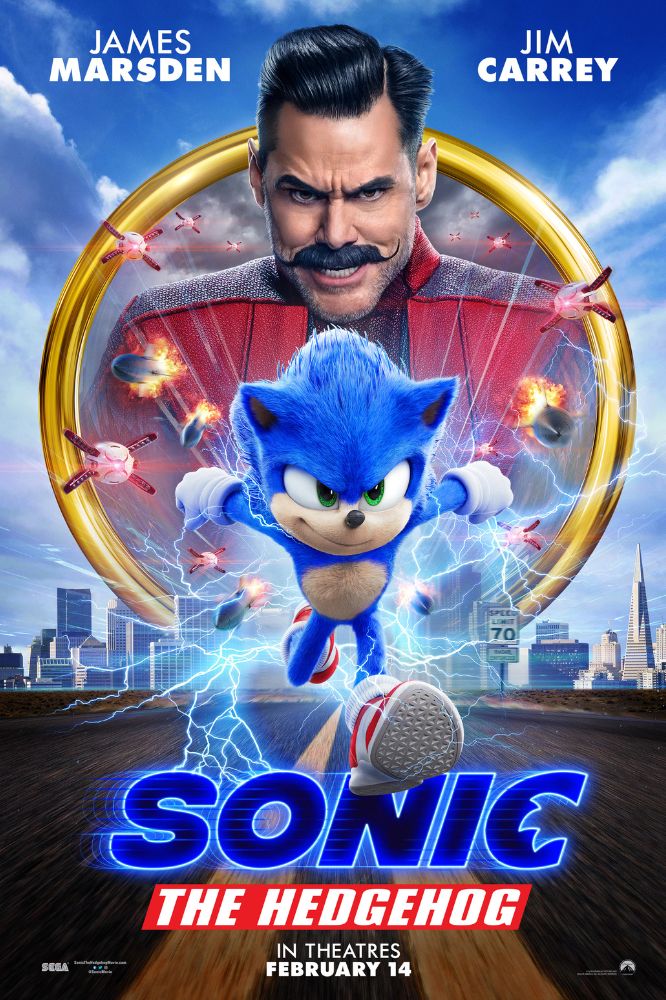 Poster película Sonic.