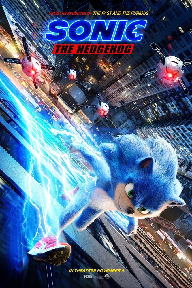 Poster película Sonic.